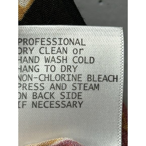 Christian Siriano New York Floral Print V Neck Top Blouse Womens Small‎ Bold - Picture 6 of 8